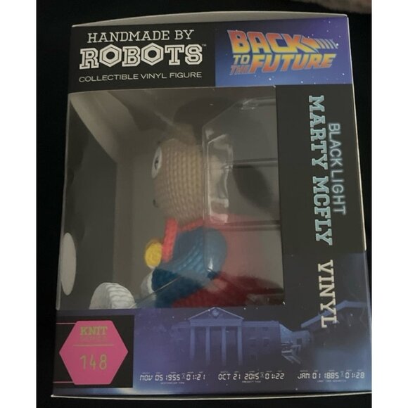 HANDMADE BY ROBOTS MARTY MCFLY BLACK LIGHT LIMITED EDITION KNIT SERIES FAN EXPO - Picture 2 of 6